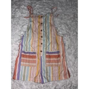 Billabong Girls Sz. M Button Striped One Piece Romper. Adorable, Grt. Quality